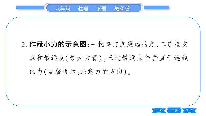 教科版八年级物理下第十一章机械与功 小专题七  简单机械作图 习题课件03