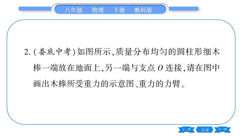 教科版八年级物理下第十一章机械与功 小专题七  简单机械作图 习题课件06