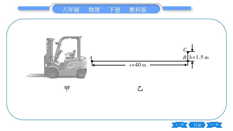 教科版八年级物理下期末复习专题 专题四  计算题 习题课件第8页