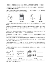 安徽省合肥市包河区2022-2023学年九年级上学期期中模拟物理试卷(含答案)