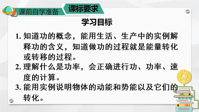 人教版物理八年级下册 第十一章 功和机械能  本章知识复习与归纳 PPT课件02