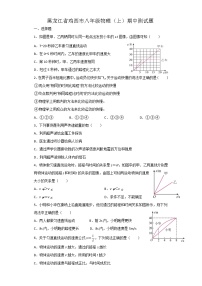 黑龙江省鸡西市2022-2023学年八年级上学期期中物理测试题(含答案)