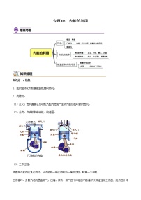 人教版物理九年级全册考点大串讲  专题02  内能的利用（知识梳理+专题过关）（含解析）