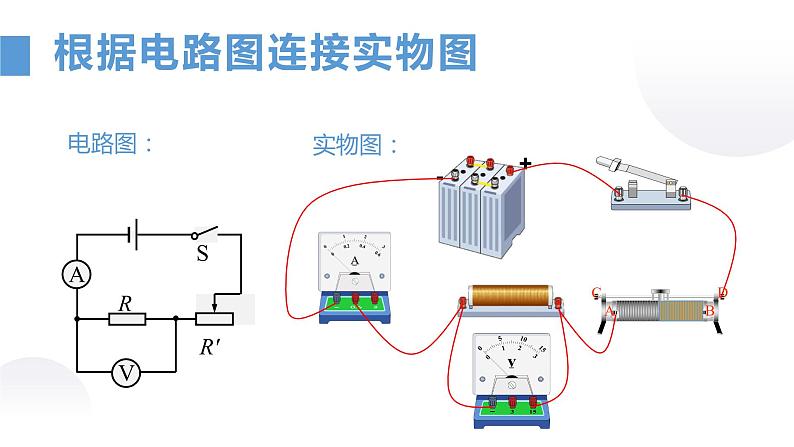 苏教版初三物理上学期第14章《欧姆定律》第3节 欧姆定律-3.3欧姆定律-电阻的测量（ppt课件+动画演示+实验视频+动画实操）07