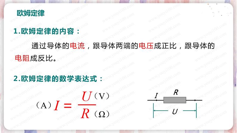 北师大版物理9年级 12.1学生实验：探究——电流与电压、电阻的关系 PPT课件+教案04