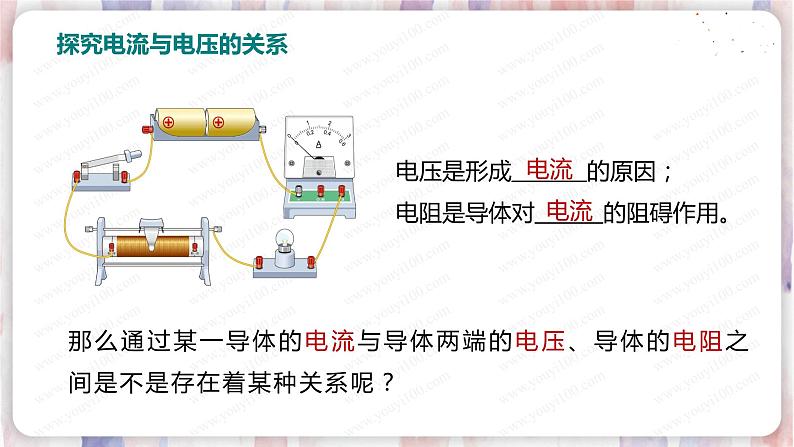 北师大版物理9年级 12.1学生实验：探究——电流与电压、电阻的关系 PPT课件+教案04