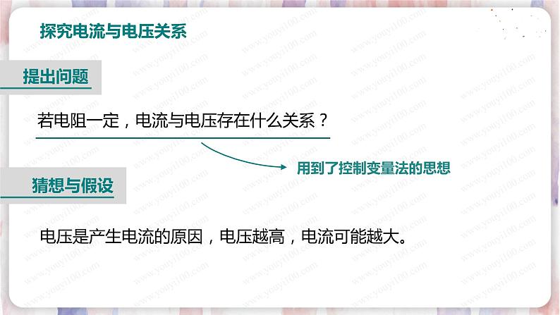 北师大版物理9年级 12.1学生实验：探究——电流与电压、电阻的关系 PPT课件+教案06