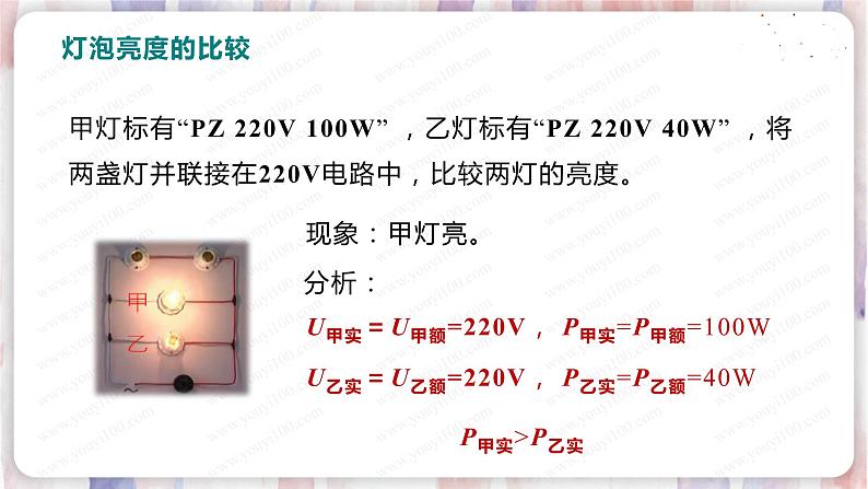 北师大版物理9年级 13.2电功率 PPT课件+教案07