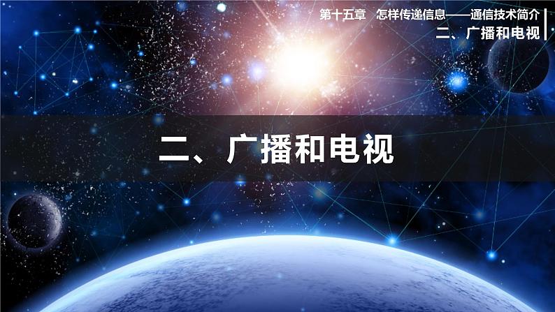 北师大版物理9年级 15.2广播和电视 PPT课件+教案01