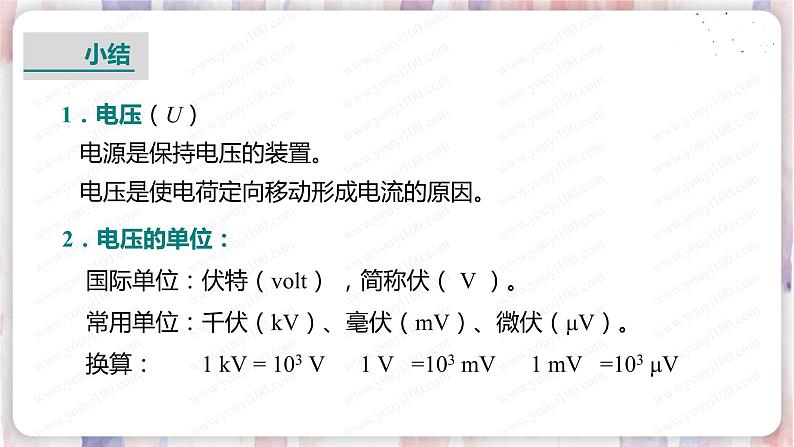 北师大版物理9年级 11.5电压 PPT课件+教案07