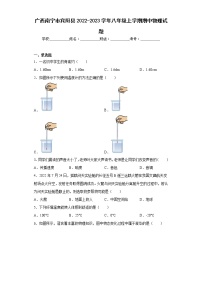 广西南宁市宾阳县2022-2023学年八年级上学期期中物理试题(含答案)