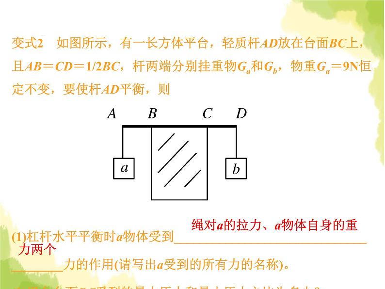 中考物理复习题型四杠杆建模课件第6页