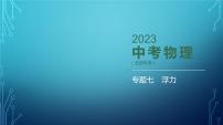 2022-2023学年中考物理复习专题七　浮力