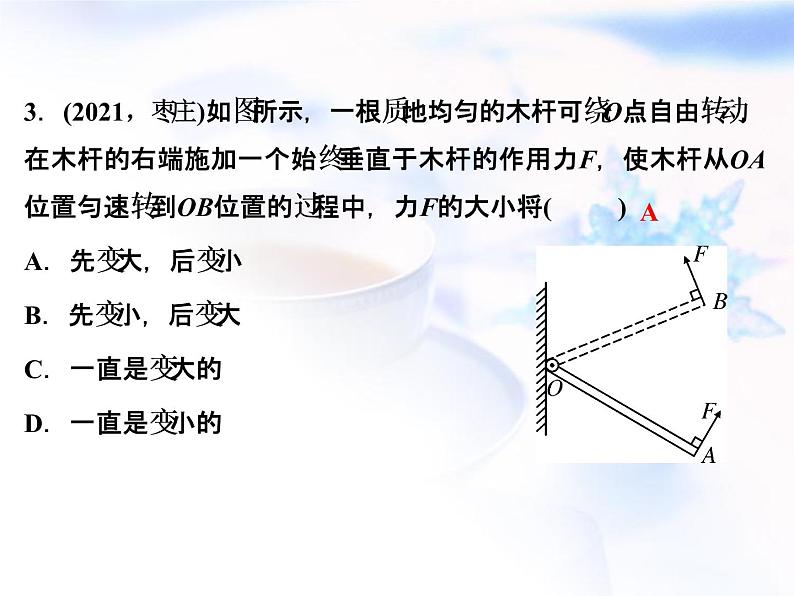 中考物理复习第8讲简单机械精练课件第4页