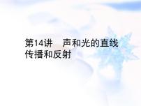 中考物理复习第14讲声和光的直线传播和反射精练课件