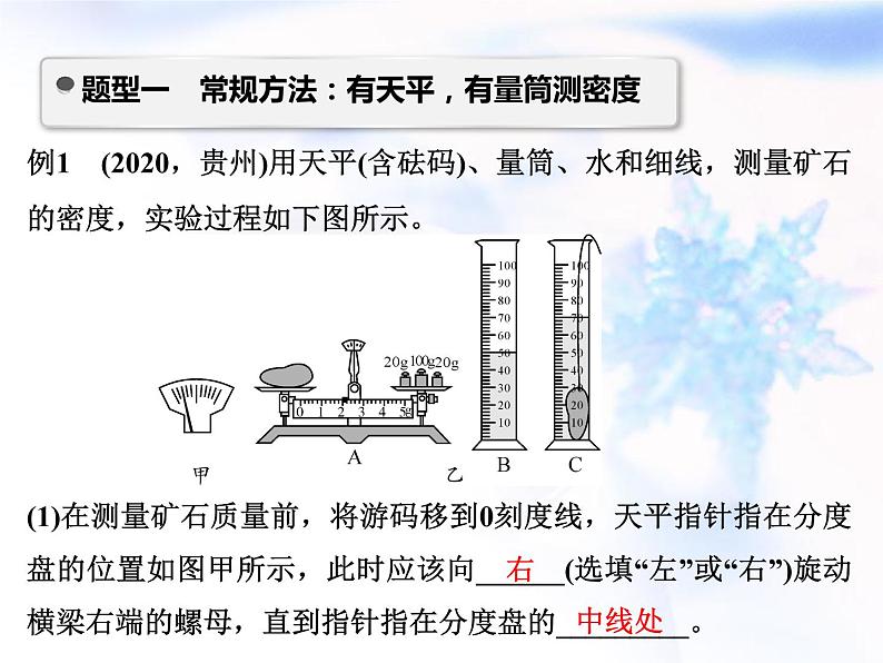 中考物理复习微专题2密度实验及方法精讲课件第2页