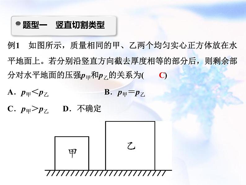 中考物理复习微专题7固体压强模型分析计算精讲课件第2页