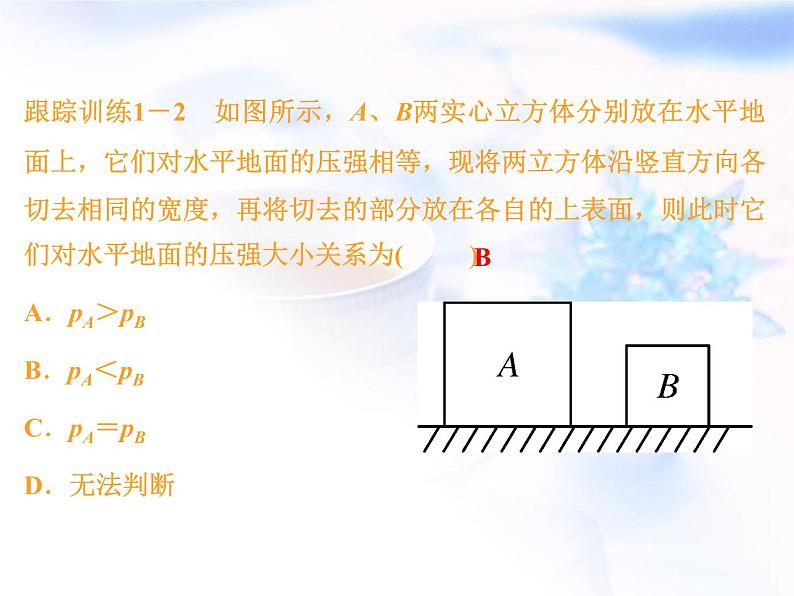 中考物理复习微专题7固体压强模型分析计算精讲课件第5页