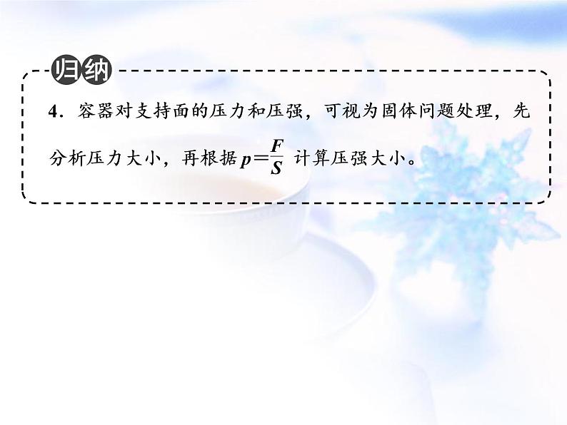 中考物理复习微专题8液体压强的特点分析精讲课件第5页