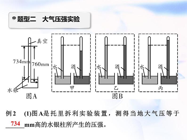 中考物理复习微专题9大气压强精讲课件第6页