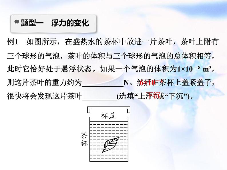 中考物理复习微专题11物体浮沉的判断分析应用精讲课件02