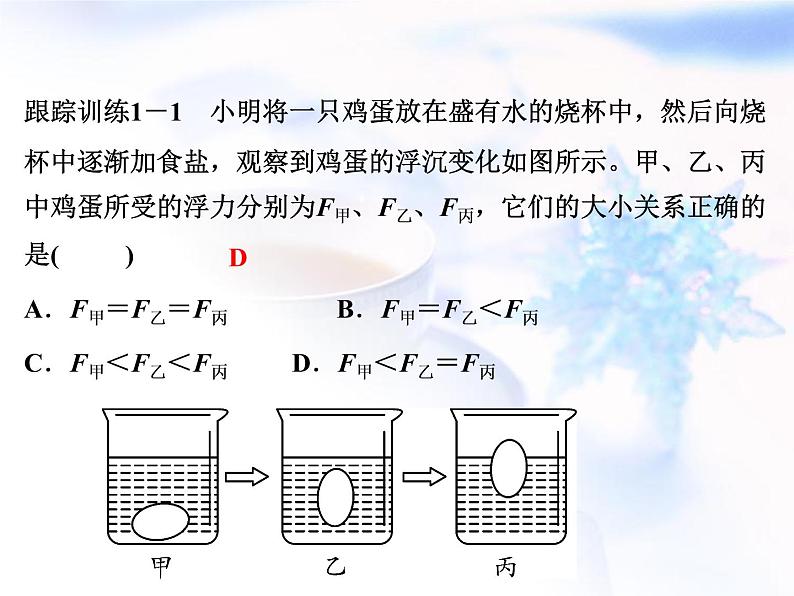 中考物理复习微专题11物体浮沉的判断分析应用精讲课件04