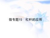 中考物理复习微专题15杠杆的应用精讲课件