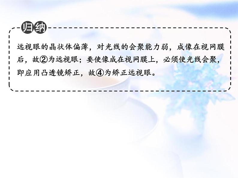 中考物理复习微专题32近视与远视成因及成像分析精讲课件第8页