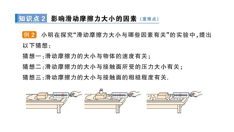 人教版初中物理八年级下册 第八章 第3节 摩擦力  教案+学案+课件05