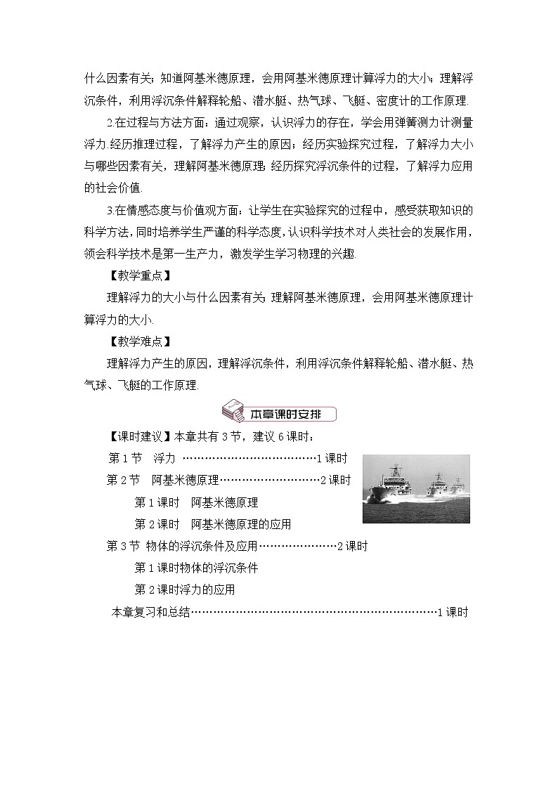 人教版初中物理八年级下册 第十章  第1节 浮力  教案+学案+课件02