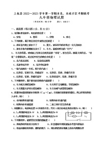 _福建省龙岩市上杭县东北、东南片区联考2022-2023学年九年级上学期期中物理试题(含答案)