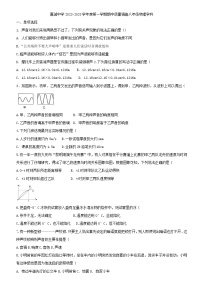 天津市嘉诚中学2022-2023学年八年级上学期物理期中质量调查 （含答案）