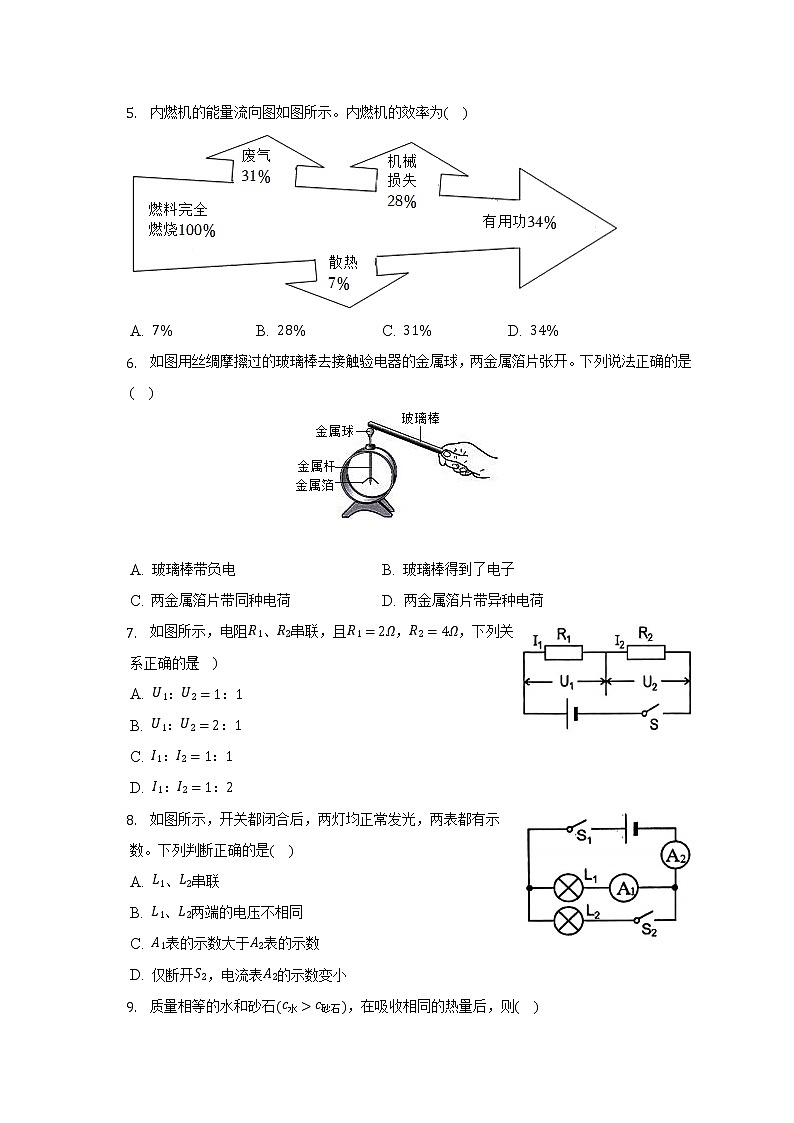 吉林省长春市朝阳区2022-2023学年九年级上学期期中考试物理试卷(含答案)02