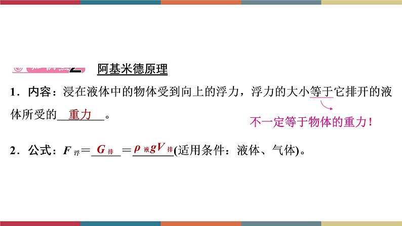 备战2023 中考物理一轮复习 第1编  第3主题  第10讲　第1课时　浮力及其相关计算 课件05