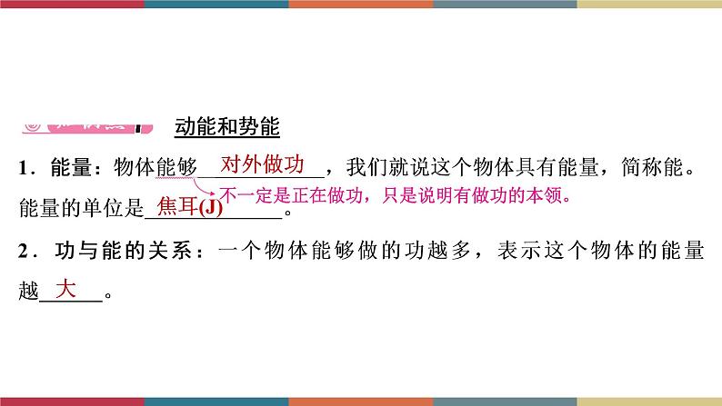 备战2023 中考物理一轮复习 第1编  第3主题  第11讲　第2课时　机械能及其转化 课件第3页