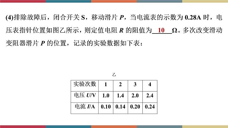 备战2023 中考物理一轮复习 第1编  第4主题  第14讲　第2课时　欧姆定律的相关实验 课件07