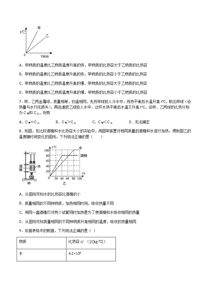 13.2 科学探究：物质的比热容 课件+练习02