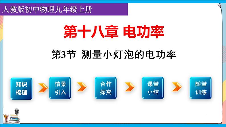 人教版九年级全册物理第十八章 18.3 测量小灯泡的电功率 课件+教案+导学案+练习含解析卷01