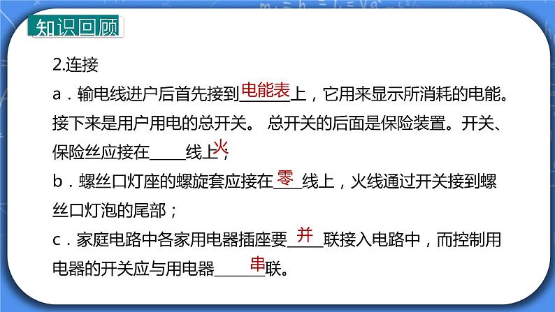 第19章《生活用电》章末复习习题课ppt课件+教案+测试卷06