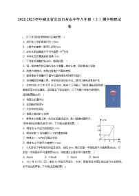 2022-2023学年湖北省宜昌市东山中学八年级（上）期中物理试卷(含答案解析)