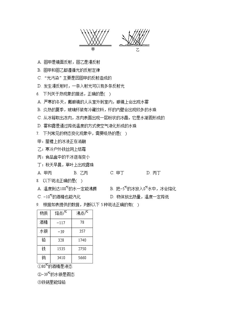 2022-2023学年江苏省南京市建邺区金陵中学河西分校八年级（上）期中物理试卷(含答案解析)02