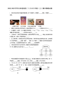 2022-2023学年江西省南昌二十八中八年级（上）期中物理试卷(含答案解析)