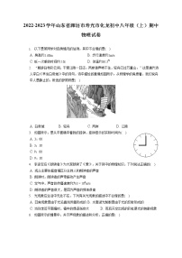 2022-2023学年山东省潍坊市寿光市化龙初中八年级（上）期中物理试卷(含答案解析)