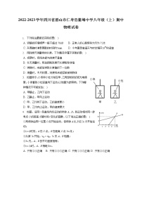 2022-2023学年四川省眉山市仁寿县鳌峰中学八年级（上）期中物理试卷(含答案解析) (1)