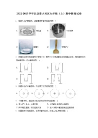 2022-2023学年北京市大兴区九年级（上）期中物理试卷（含答案解析）