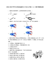 2022-2023学年江苏省盐城市大丰区九年级（上）期中物理试卷（含答案解析）