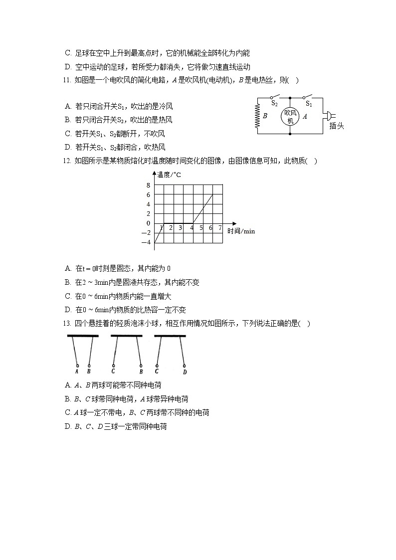 2022-2023学年江西省南昌市十校联考九年级（上）期中物理试卷（含答案解析）03