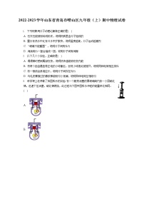 2022-2023学年山东省青岛市崂山区九年级（上）期中物理试卷（含答案解析）