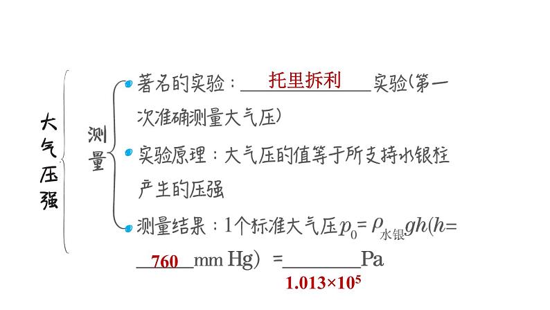 中考物理复习第11课时大气压强流体压强与流速的关系教学课件第5页