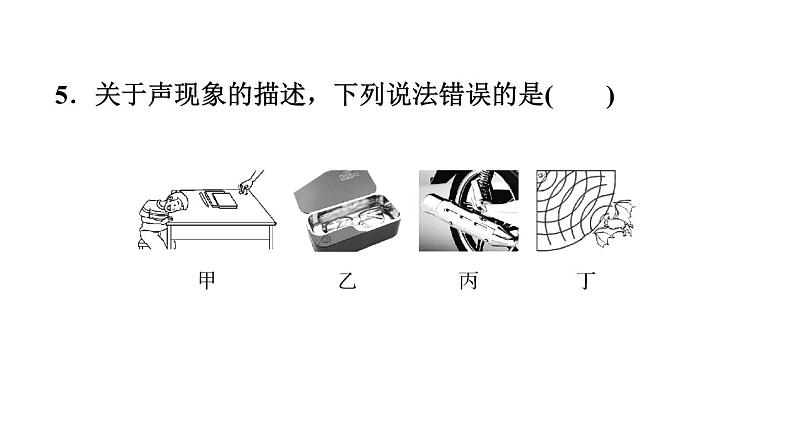 中考物理复习第2课时声的世界课后练课件07
